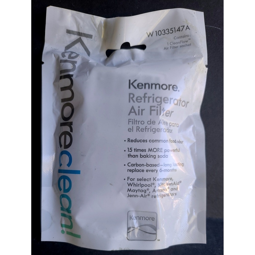 Kenmore Refrigerator Air Filter W10335147A CleanFlow Carbon‎ Sachet NEW
